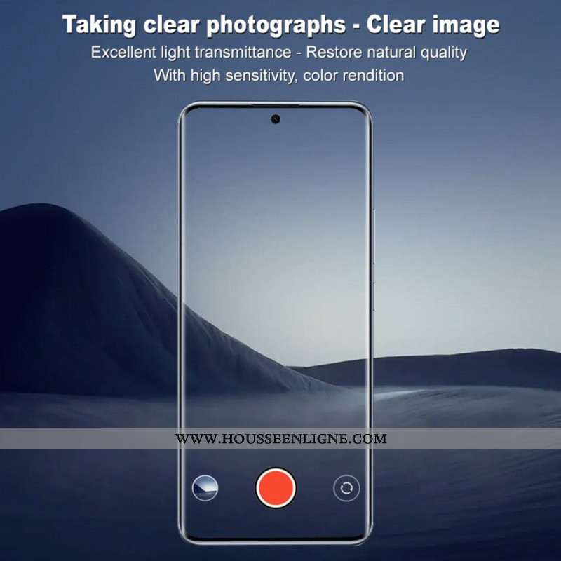 Lentille de Protection en verre Trempé pour Xiaomi Redmi Note 14 Pro 5G / Poco X7 (version noire)