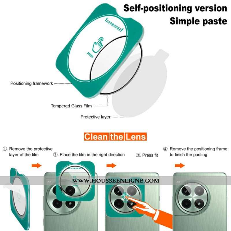 Lentille de Protection pour Caméra Oppo Find X8 Cadre de Positionnement Automatique