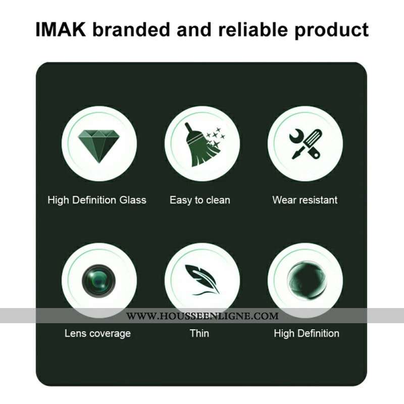 Lentille de Protection pour Caméra Oppo Find X8 Pro avec Cadre de Positionnement Automatique