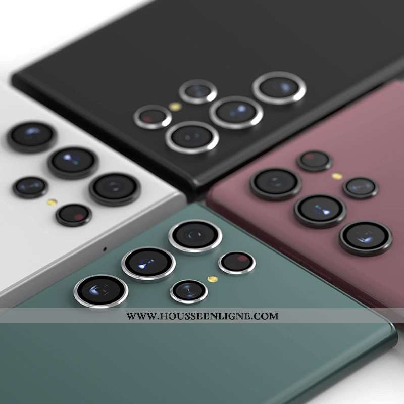 Lentilles de Protection pour Objectifs Samsung Galaxy S25 Ultra 5G Anneaux Alliage d'Alluminium
