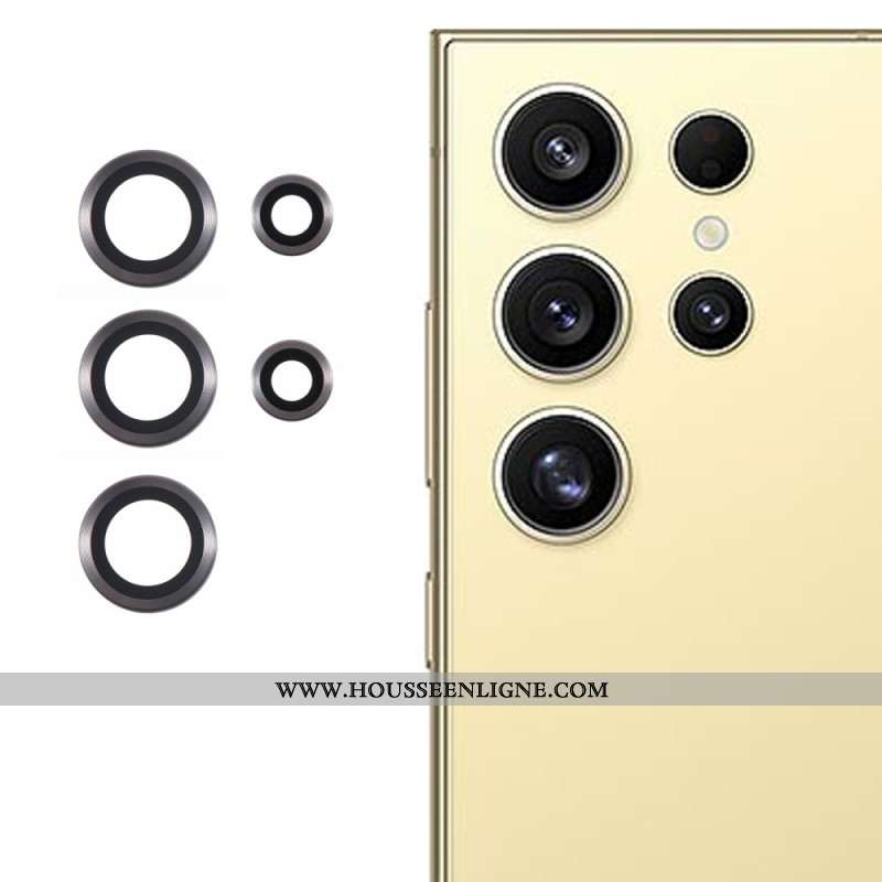 Lentilles de Protection pour Objectifs Samsung Galaxy S25 Ultra 5G Métal Électroplaqué et Verre Trem