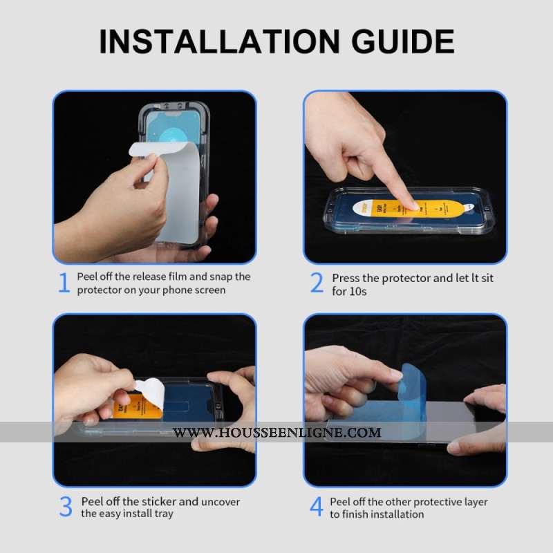 Protection d'Écran en Verre Tempé Xiaomi Redmi Note 14 4G avec Outil d'installation ENKAY