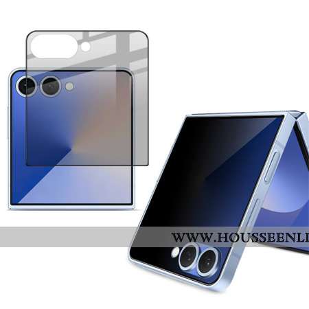Protection en Verre Trempé Anti-Espion pour Écran Arrière Samsung Galaxy Z Flip 7