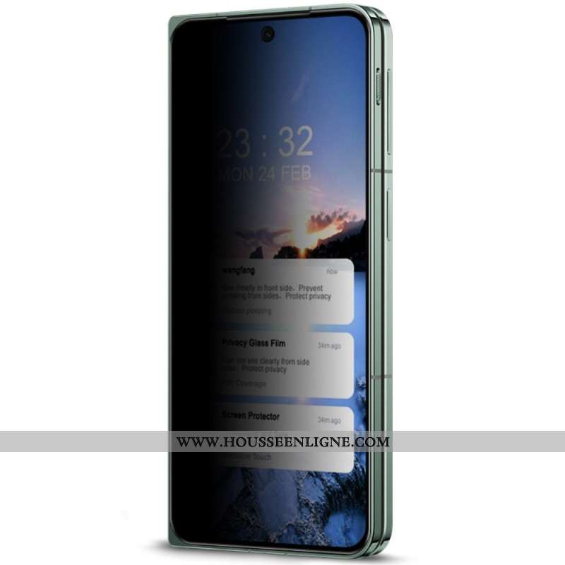 Protection en Verre Trempé Anti-Espion pour Écran Avant Oppo Find N3 / OnePlus Open IMAK