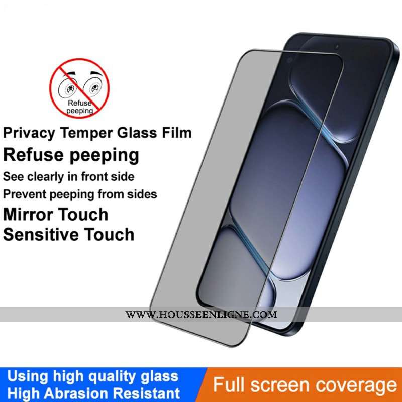 Protection en Verre Trempé Anti-Espion pour Écran OnePlus 15R (déverrouillage par empreinte)