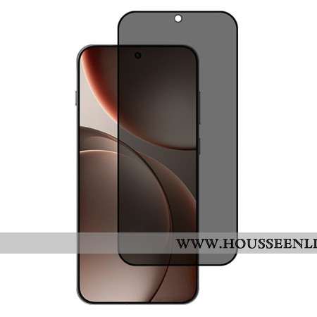 Protection en Verre Trempé Anti-Espion pour Écran Oppo Find X9 5G