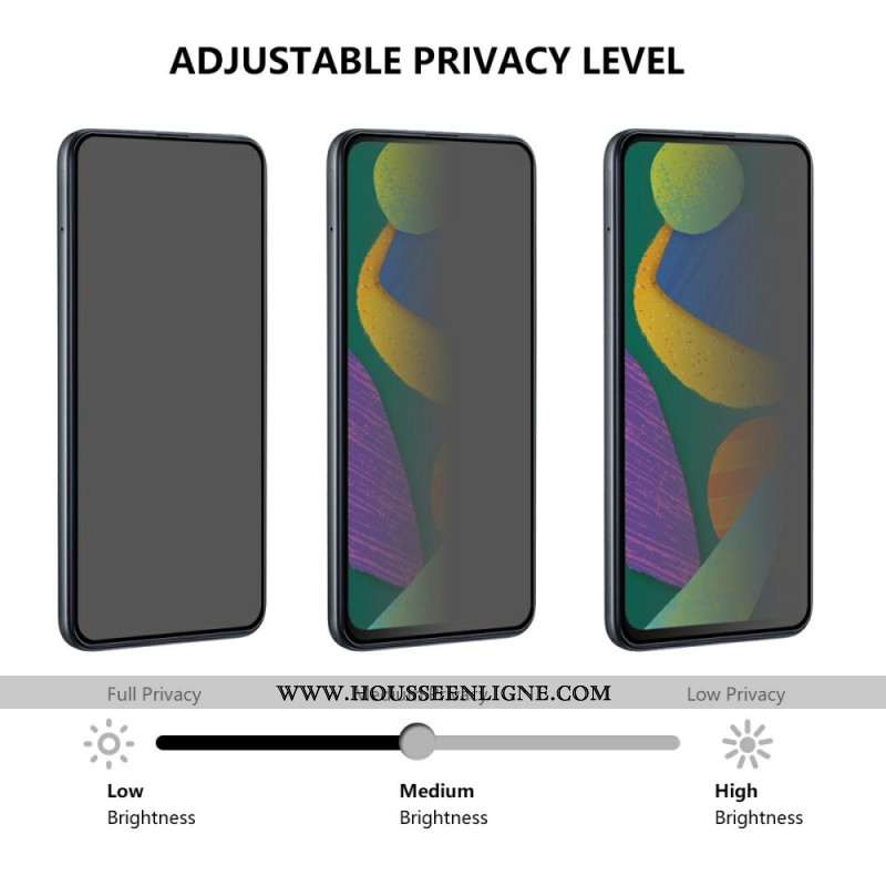 Protection en Verre Trempé Anti-Espion pour Écran Oppo Reno 13 5G