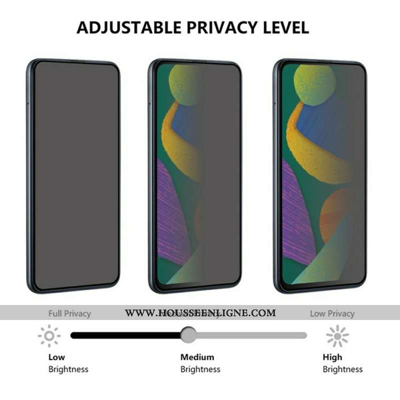 Protection en Verre Trempé Anti-Espion pour Écran Oppo Reno 14 5G