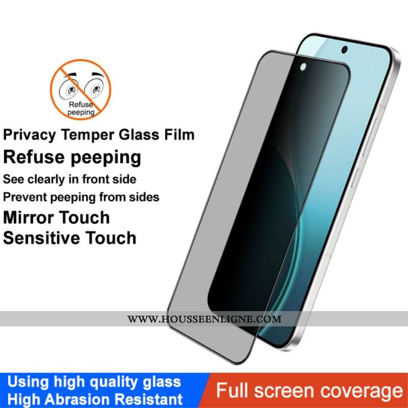 Protection en Verre Trempé Anti-Espion pour Écran Oppo Reno 14 F 5G IMAK