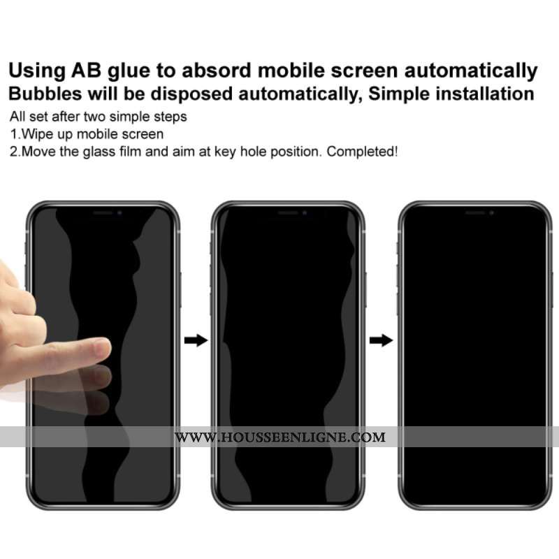 Protection en Verre Trempé Anti-Espion pour Écran Oppo Reno 14 F 5G IMAK