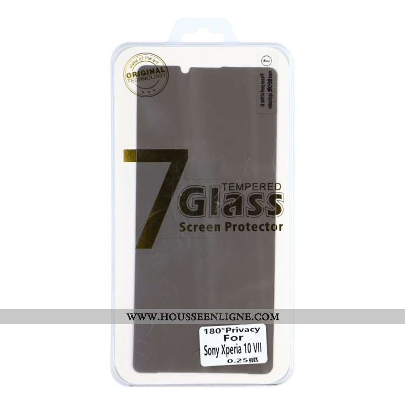 Protection en Verre Trempé Anti-Espion pour Écran Sony Xperia 10 VII