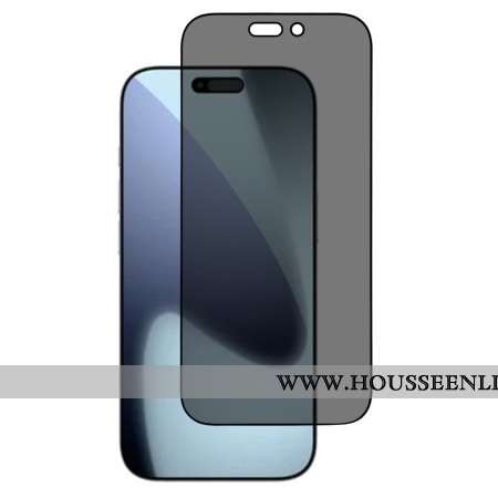 Protection en Verre Trempé Anti-Espion pour Écran iPhone 17 Pro