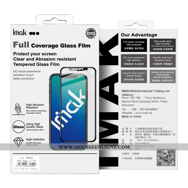 Protection en Verre Trempé Intégrale pour Écran Oppo Reno 14 5G (version noire) IMAK