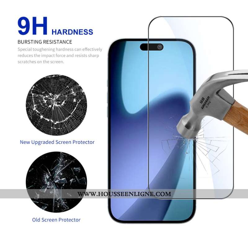 Protection en Verre Trempé Intégrale pour Écran iPhone 17
