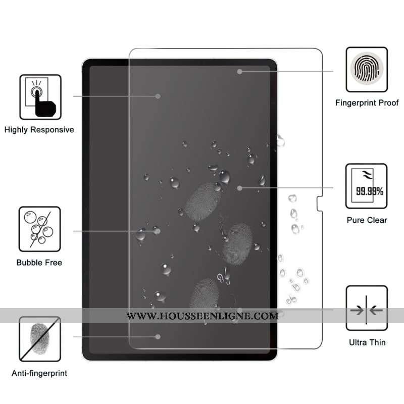 Protection en Verre Trempé pour Écran Samsung Galaxy Tab S10 FE Plus