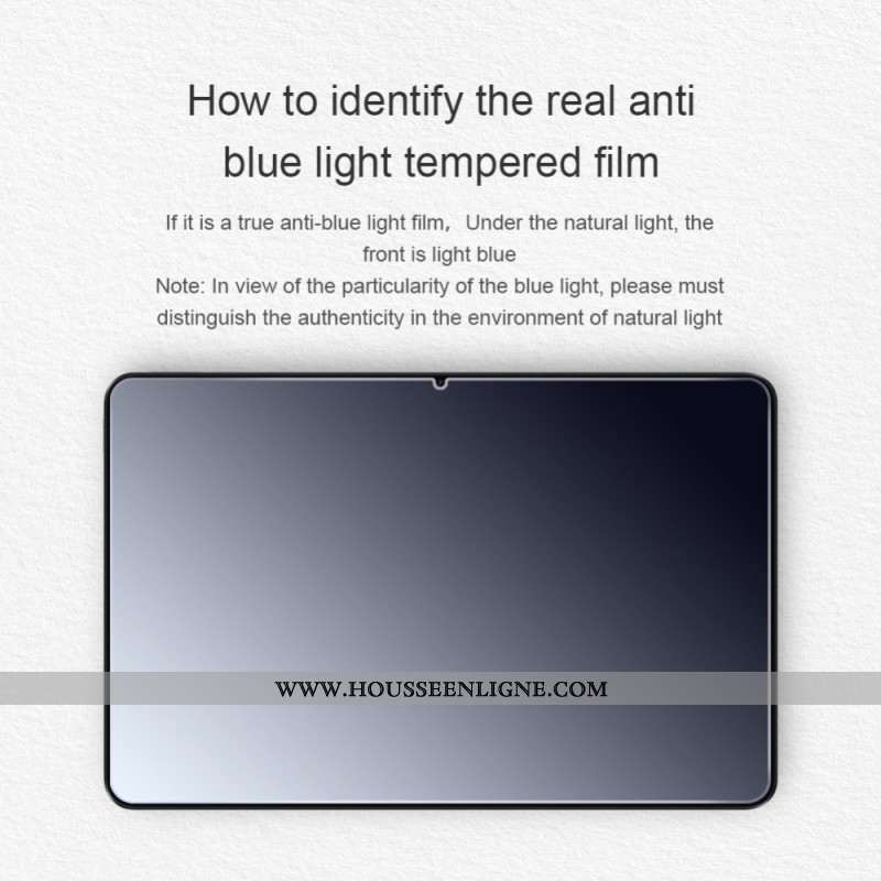 Protection en Verre Trempé pour Écran Xiaomi Pad 6 / 6 Pro Anti-Lumière Bleue NILLKIN