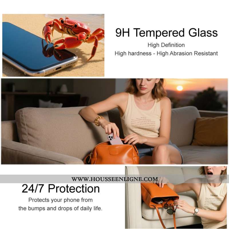 Protection en Verre Trempé pour Écran Xiaomi Redmi Note 15 Pro 5G (compatible déverrouillage par emp