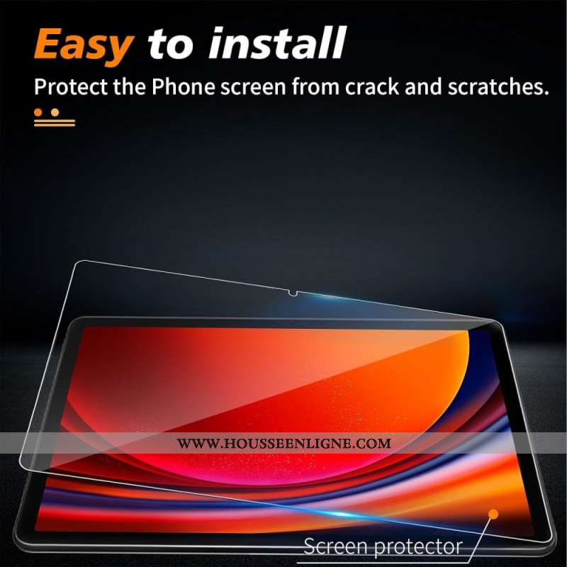 Protection Écran en Verre Trempé pour Samsung Galaxy Tab S10 FE / Tab S9 FE