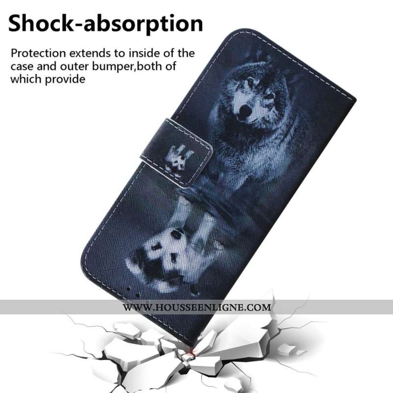 Rêve de Chiot Motif chien et loup