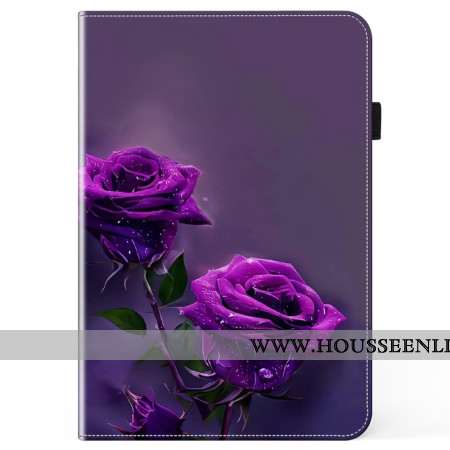 Samsung Galaxy Tab S10 Ultra / S9 Ultra Roses Violettes