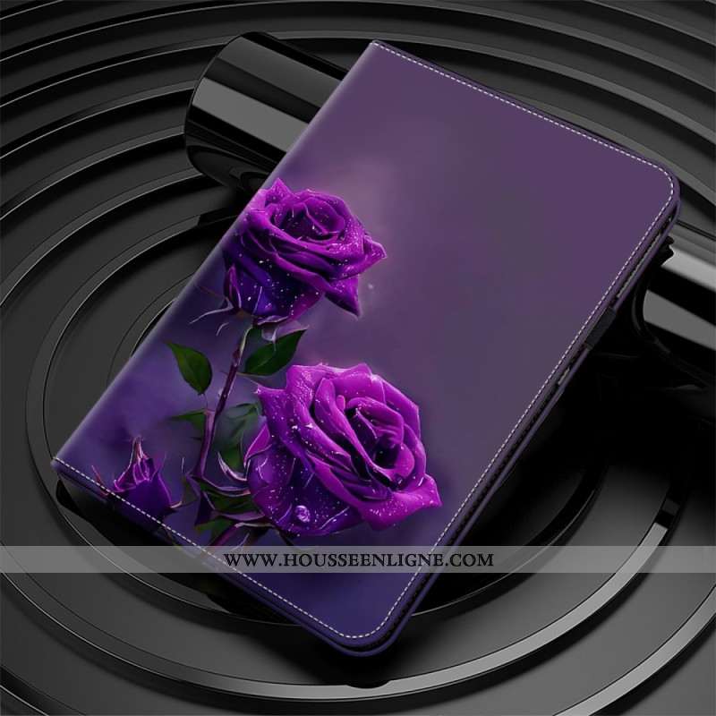 Samsung Galaxy Tab S10 Ultra / S9 Ultra Roses Violettes
