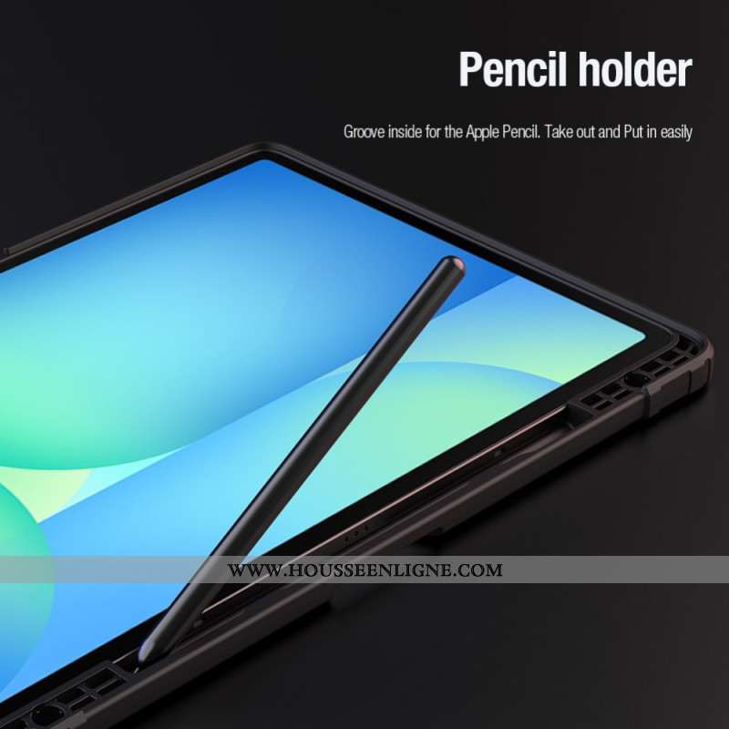 Smart Case Samsung Galaxy Tab S10 FE Plus Bumper avec Support Origami et Couvercle Coulissant NILLKI