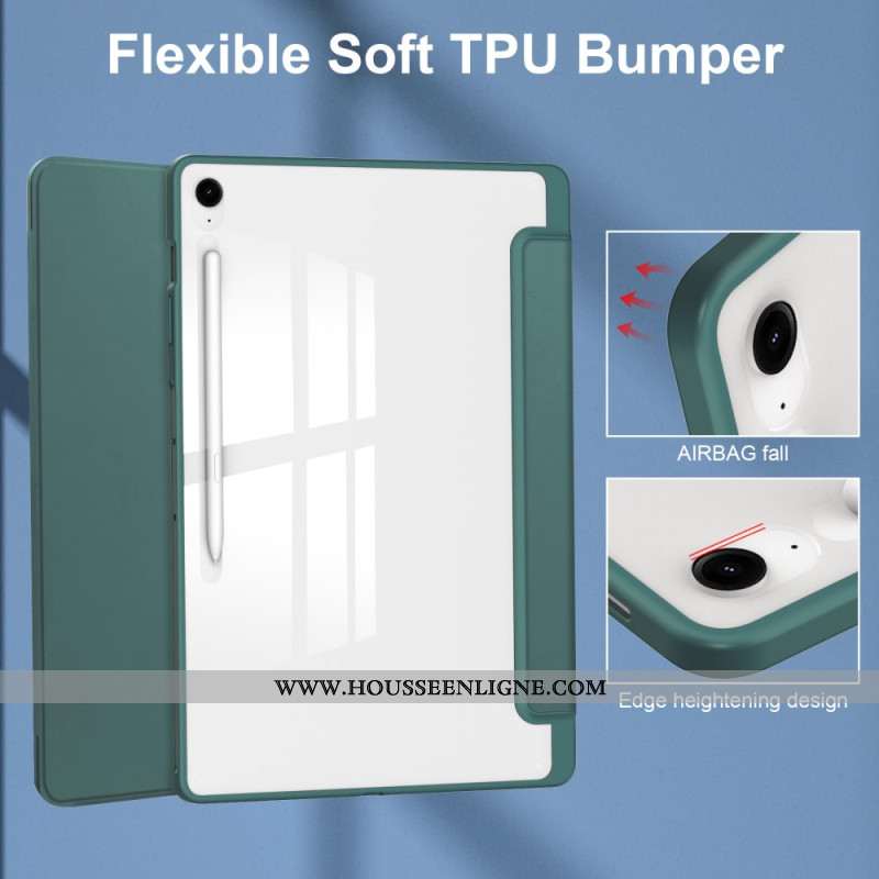 Smart Case Samsung Galaxy Tab S10 FE Plus Hybride Transparent