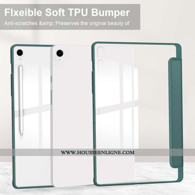 Smart Case Samsung Galaxy Tab S10 FE Plus Hybride Transparent