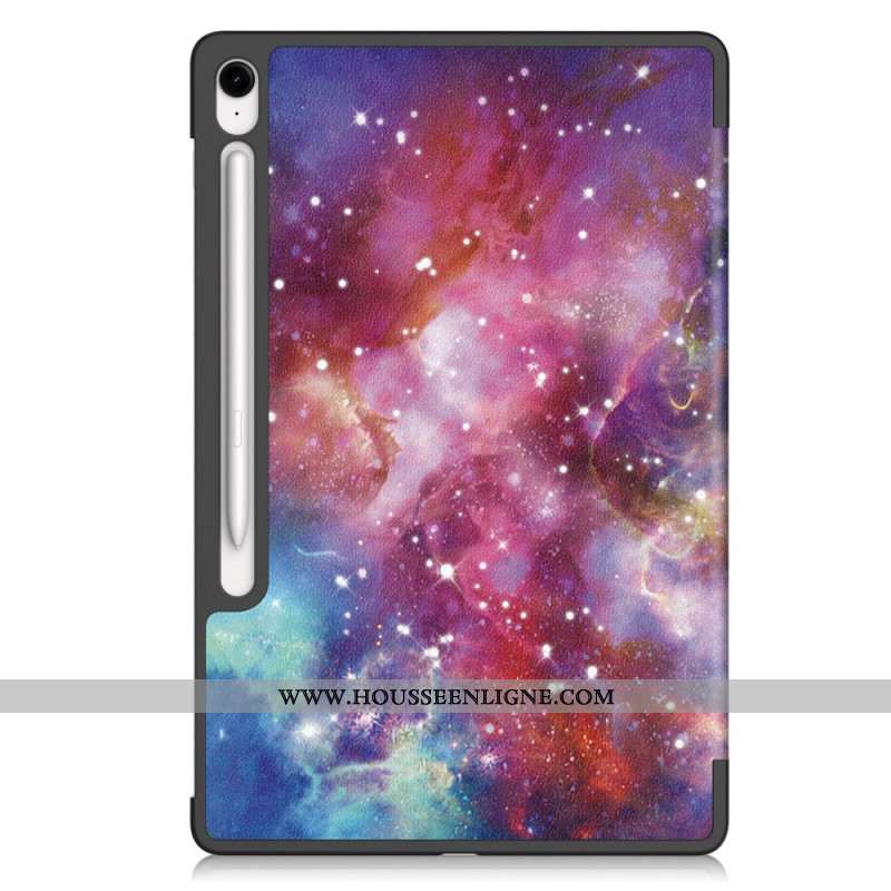 Smart Case Samsung Galaxy Tab S10 FE Plus Motif Galaxie