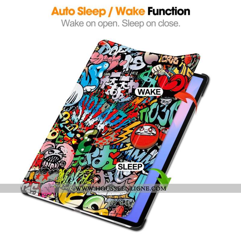 Smart Case Samsung Galaxy Tab S10 FE Plus Motif Graffiti