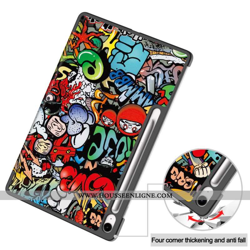 Smart Case Samsung Galaxy Tab S10 FE Plus Motif Graffiti