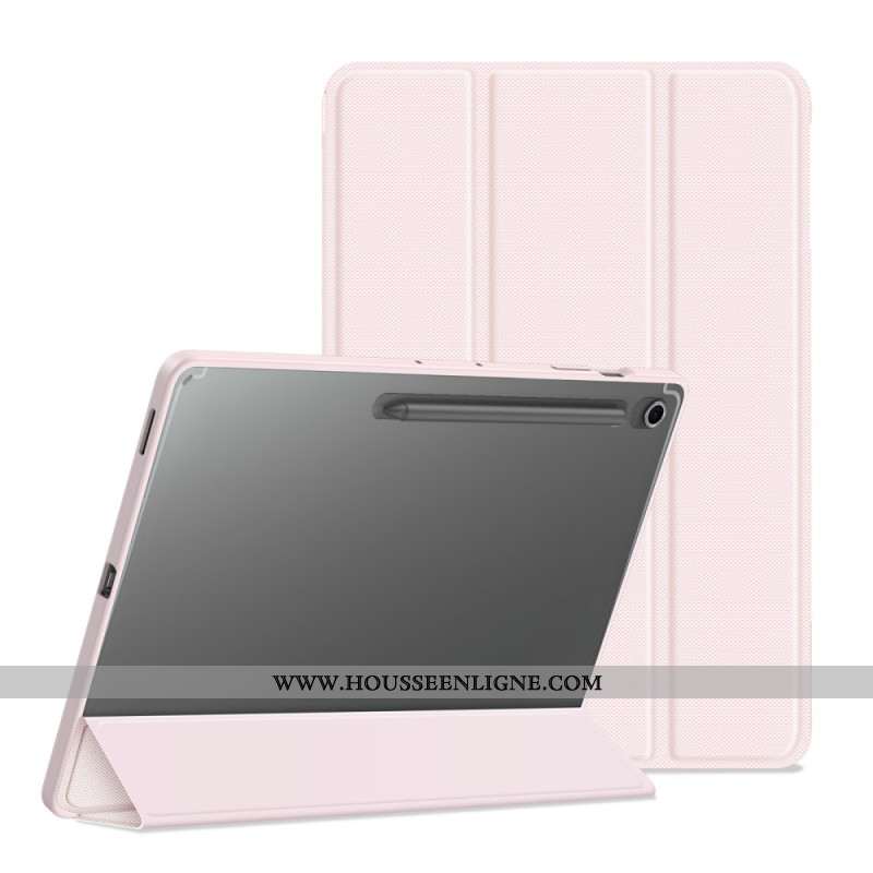 Smart Case Samsung Galaxy Tab S10 FE Plus Trois Volets Dos Transparent