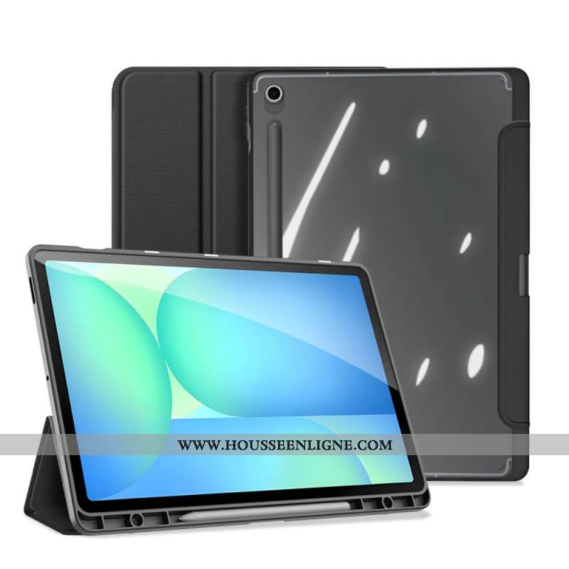 Smart Case Samsung Galaxy Tab S10 FE Plus Trois Volets Dos Transparent