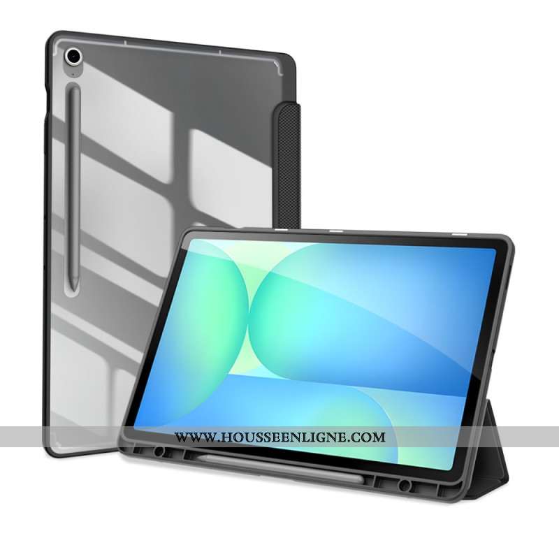 Smart Case Samsung Galaxy Tab S10 FE Plus Trois Volets Dos Transparent