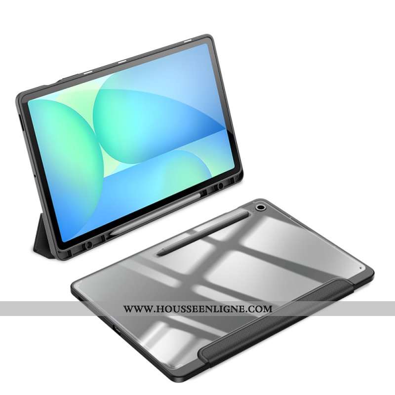 Smart Case Samsung Galaxy Tab S10 FE Plus Trois Volets Dos Transparent