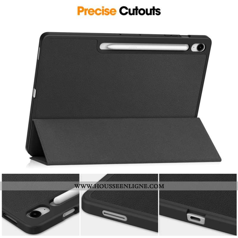 Smart Case Samsung Galaxy Tab S10 FE Plus Trois Volets Porte-Stylet
