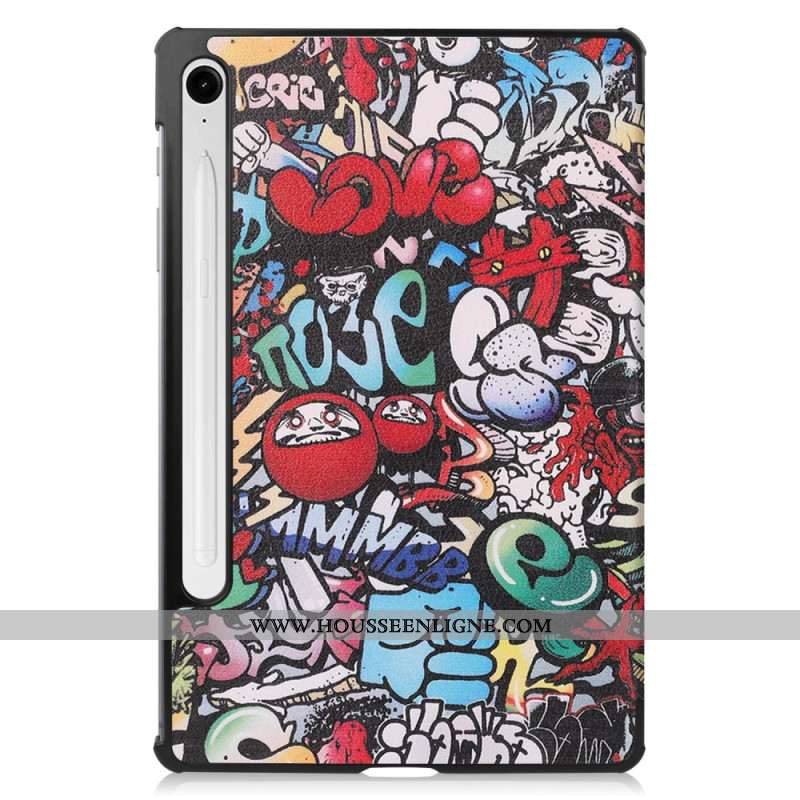 Smart Case Samsung Galaxy Tab S10 FE Style Graffiti