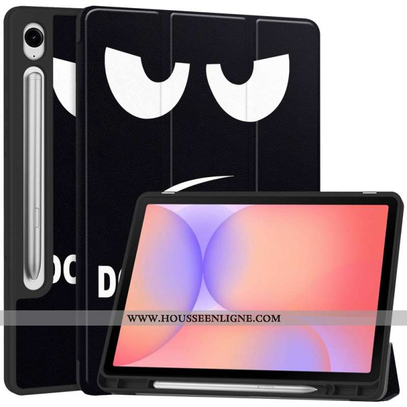 Smart Case Samsung Galaxy Tab S10 Lite Porte-Stylet Don't Touch Me