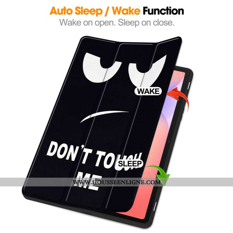 Smart Case Samsung Galaxy Tab S10 Lite Porte-Stylet Don't Touch Me
