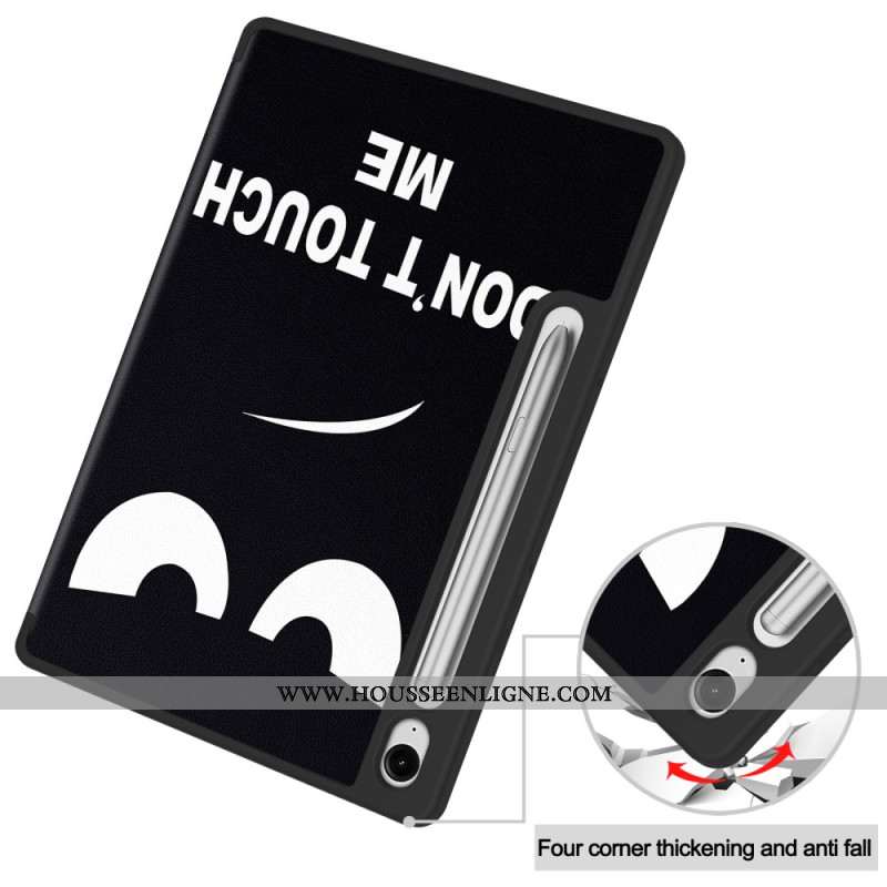 Smart Case Samsung Galaxy Tab S10 Lite Porte-Stylet Don't Touch Me