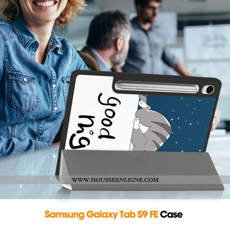 Smart Case Samsung Galaxy Tab S10 Lite Porte-Stylet Good Night