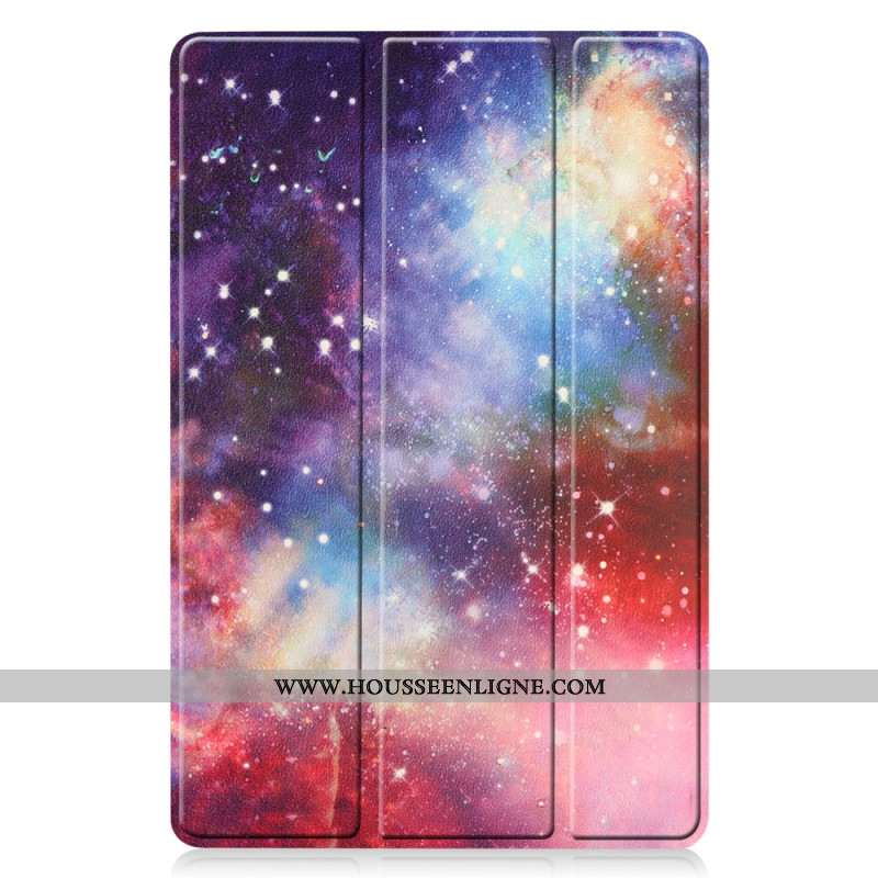 Smart Case Samsung Galaxy Tab S10 Lite Renforcée Porte-Stylet Cosmos