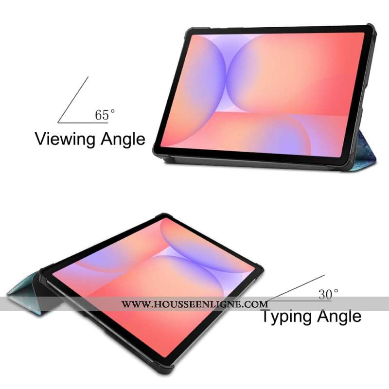 Smart Case Samsung Galaxy Tab S10 Lite Renforcée Porte-Stylet Cosmos