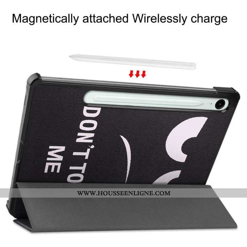 Smart Case Samsung Galaxy Tab S10 Lite Renforcée Porte-Stylet Don't Touch