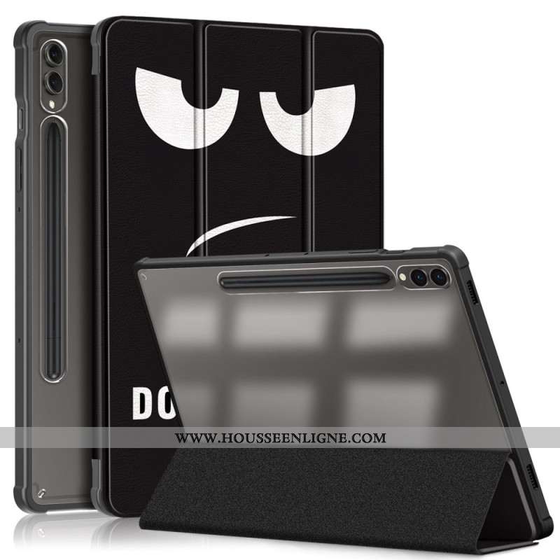 Smart Case Samsung Galaxy Tab S10 Plus / S9 Plus Dos Transparent Don't Touch Me
