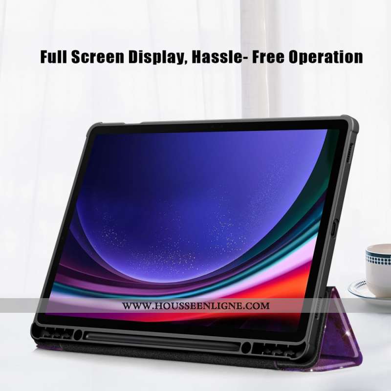 Smart Case Samsung Galaxy Tab S10 Plus / S9 Plus Dos Transparent Galaxie