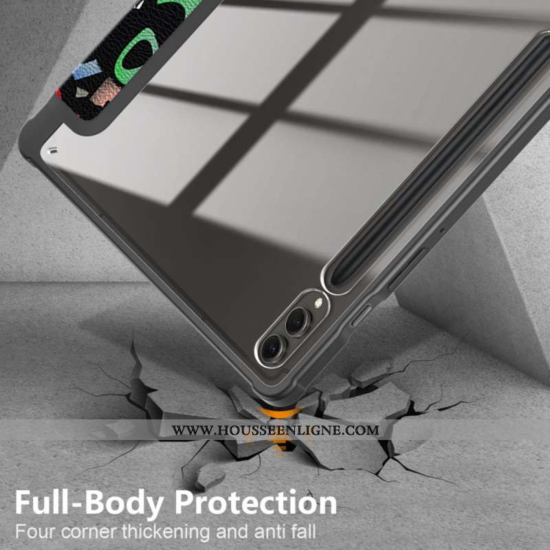 Smart Case Samsung Galaxy Tab S10 Plus / S9 Plus Dos Transparent Graffiti