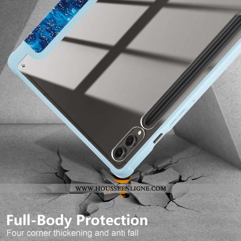 Smart Case Samsung Galaxy Tab S10 Plus / S9 Plus Dos Transparent Vague