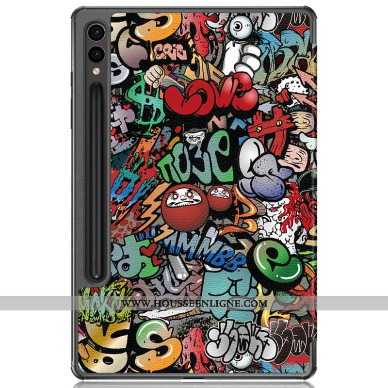 Smart Case Samsung Galaxy Tab S10 Plus / S9 Plus Graffiti