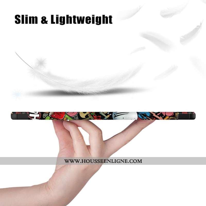 Smart Case Samsung Galaxy Tab S10 Plus / S9 Plus Graffiti